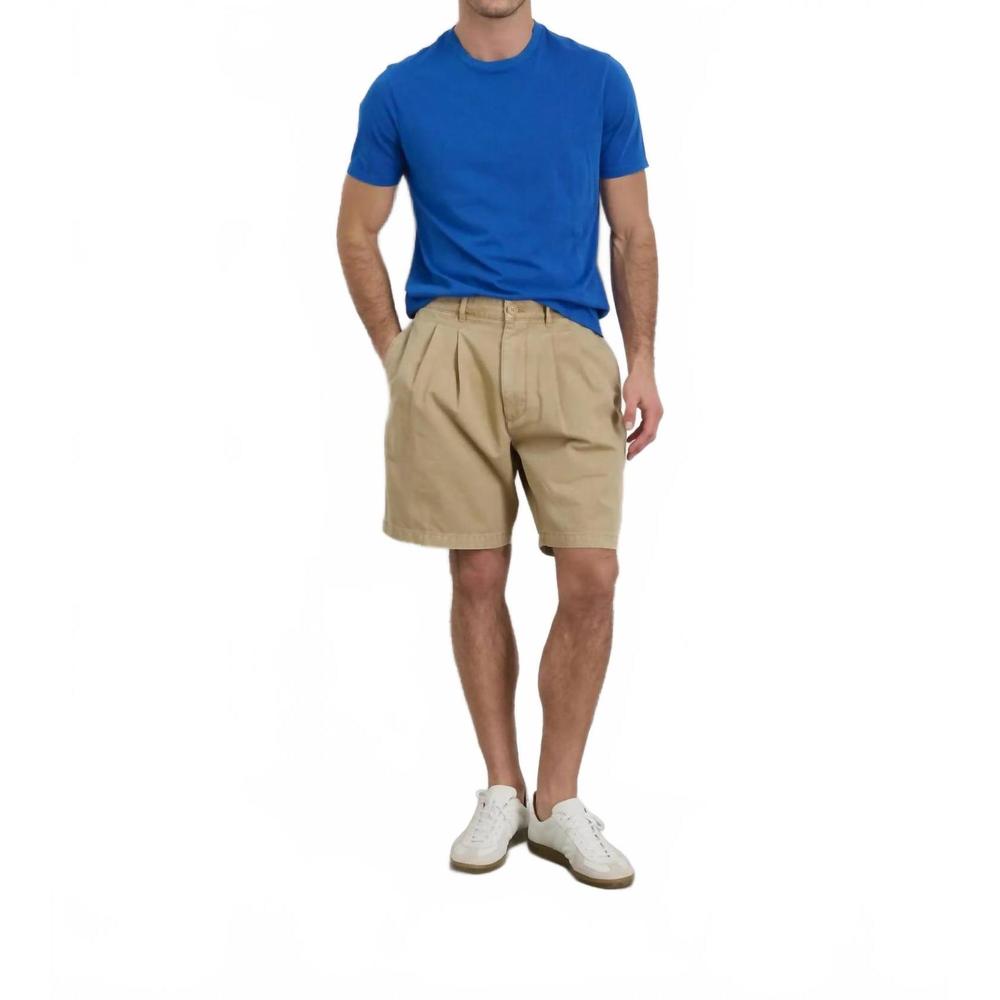 NEW ALEX MILL standard pleated short in chino